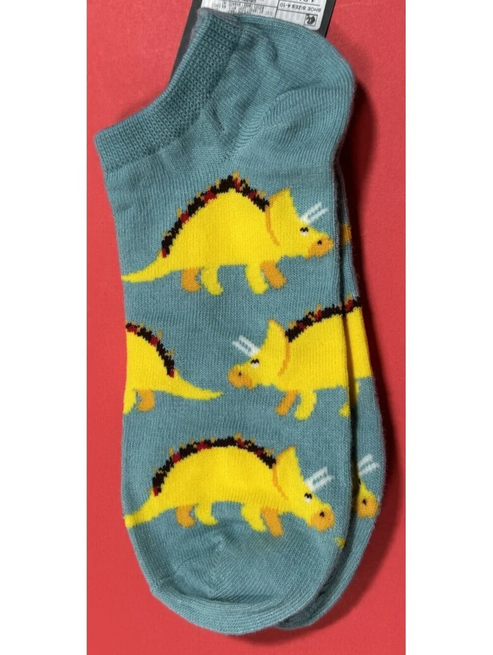 8 Pair Blue Lagoon Tacosaurus Novelty Low Cut Socks Hello Women's Size 4-10 NEW